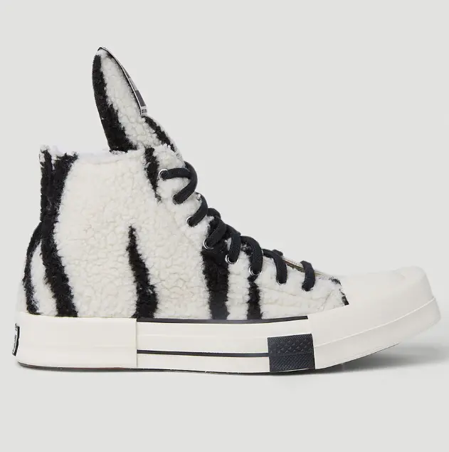 RICK OWENS DRKSHDW X CONVERSE 毛绒高帮运动鞋- DealAM.com [Expired]