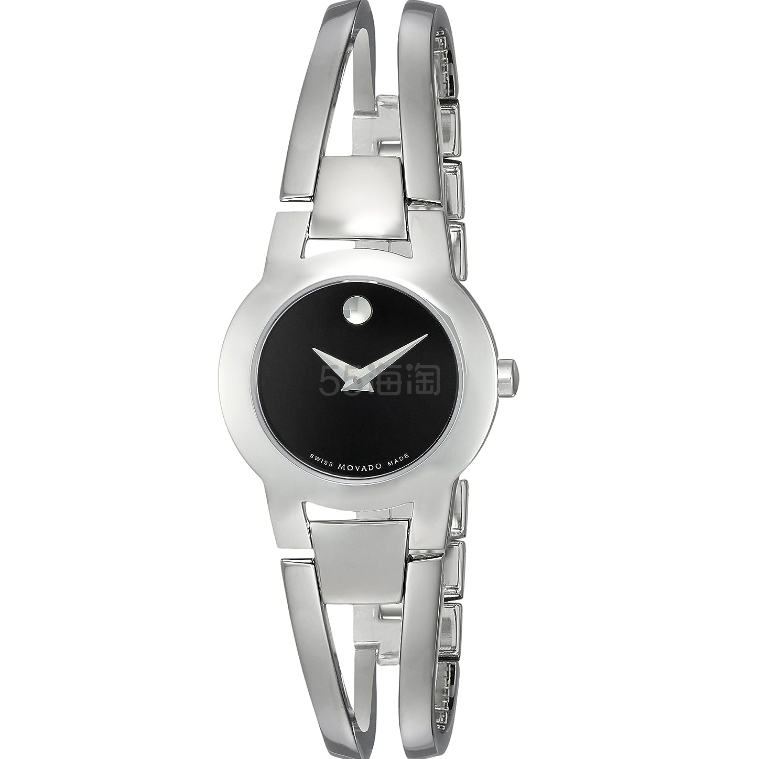 【含税直邮】Movado 女式 604759 Amorosa 不锈钢手镯手表
