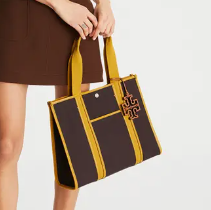 Tory Burch 汤丽柏琦 Twill 学院风帆布托特