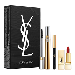 【满赠+含税】Yves Saint Laurent 圣罗兰 眼唇彩妆套装 01 Noir Haute Densite