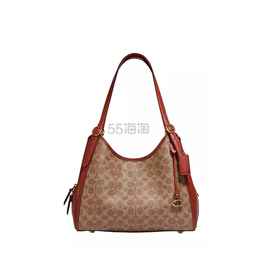 BELK:COACH 蔻驰 Lori 女士通勤托特包 老花款