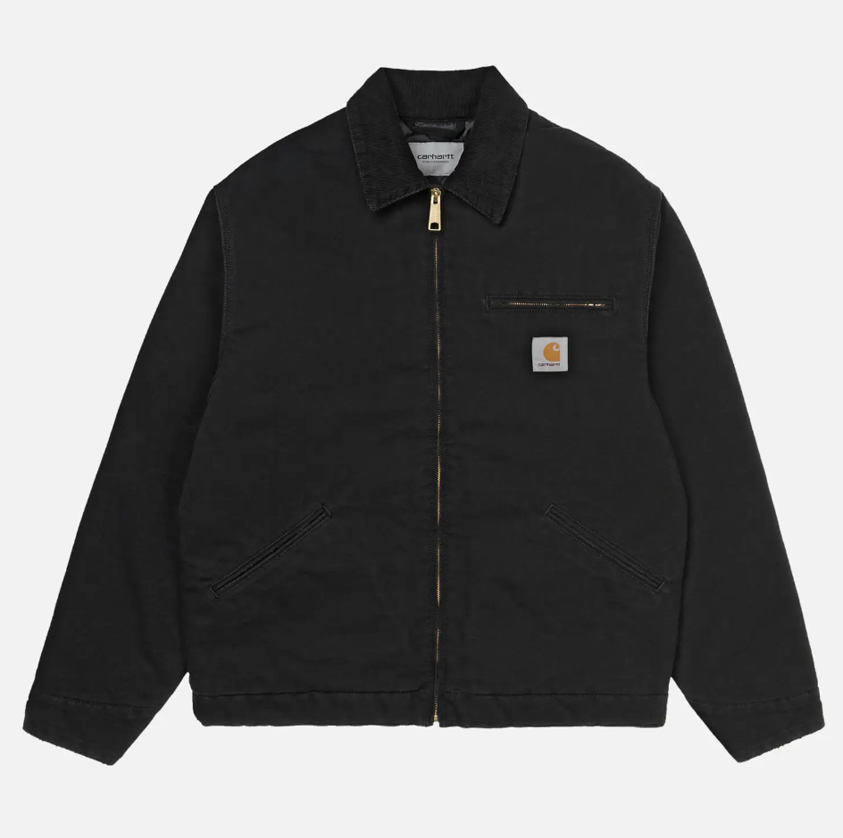 码全！Carhartt WIP 纯黑色底特律夹克