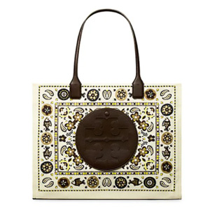 新款打折！Tory Burch Ella Printed 新款印花托特包