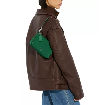 降价！COACH Small Pouch Crossgrain 小号腋下包