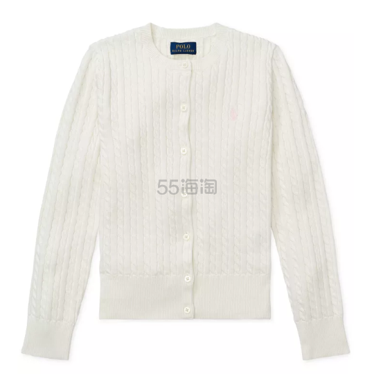 多色L补货！Ralph Lauren 拉夫劳伦 Cable-Knit 大童款 针织开衫