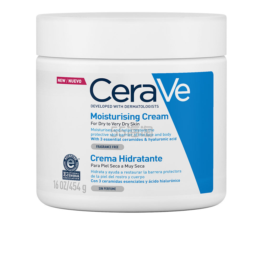 【叠加€109-€7】CERAVE 适乐肤 全天保湿面霜 C霜 454g 修护敏感肌补水保湿哑光