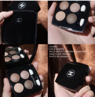 328补货！CHANEL LES 4 OMBRES四色眼影盘