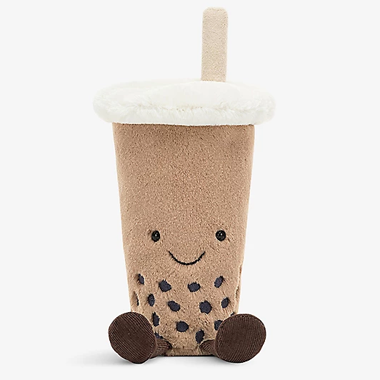 库存浅！Jellycat 珍珠奶茶玩偶