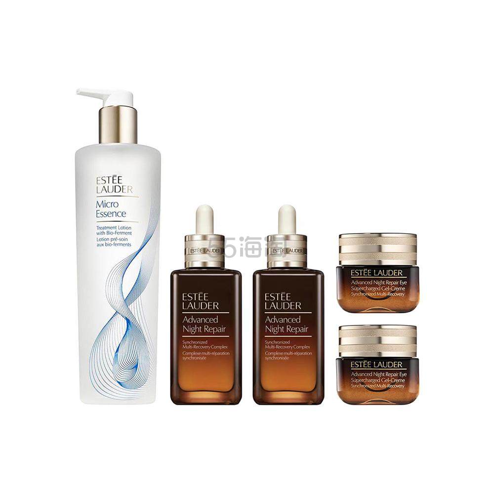 【基础返利上涨】ESTÉE LAUDER 修护紧致组合 升级加量款 原生液400ml+小棕瓶精华100ml*2+小棕瓶眼霜15ml*2