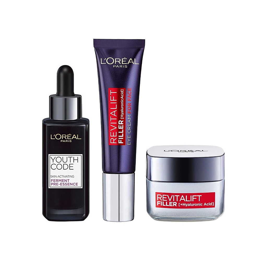 【基础返利上涨】L’ORÉAL 欧莱雅复颜玻尿酸水光充盈套装