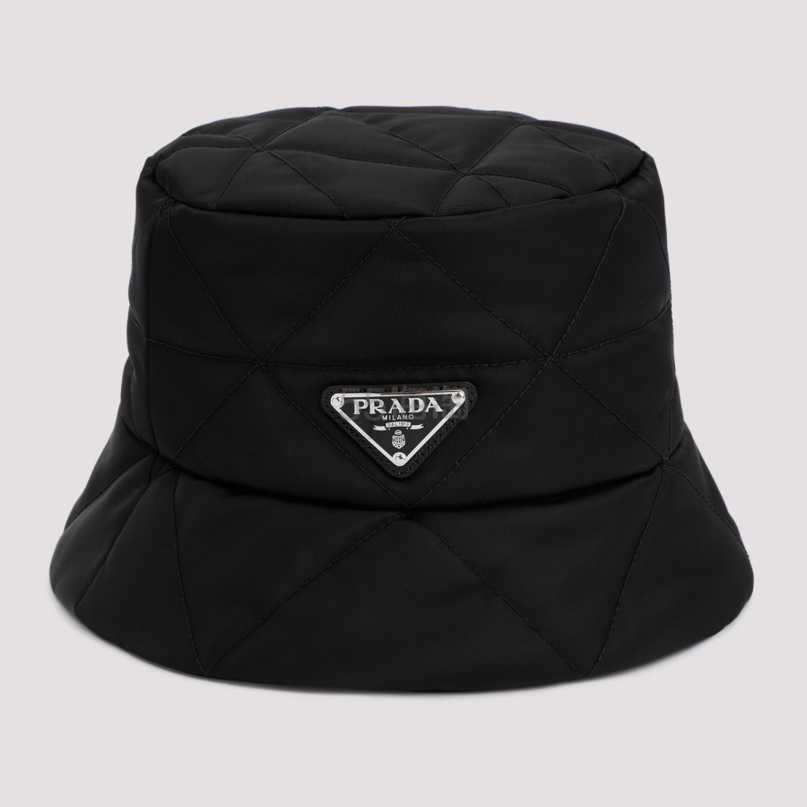 定价优势】Prada 黑色菱格渔夫帽,海淘返利优惠-55海淘