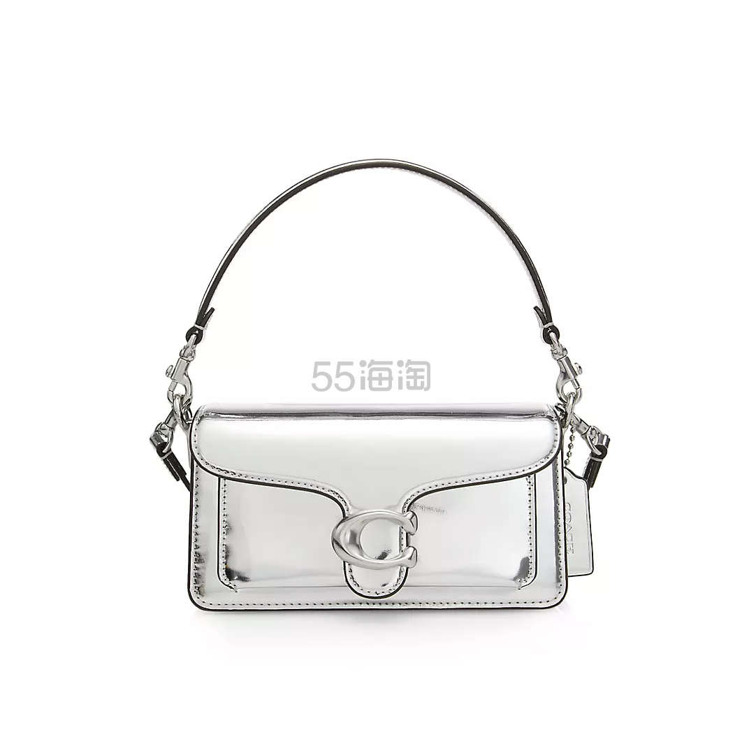 新品变相打折！Coach 蔻驰 Tabby Mirror 斜挎包 太空银