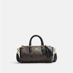 深棕色补货！COACH 蔻驰 Lacey 老花笔筒包