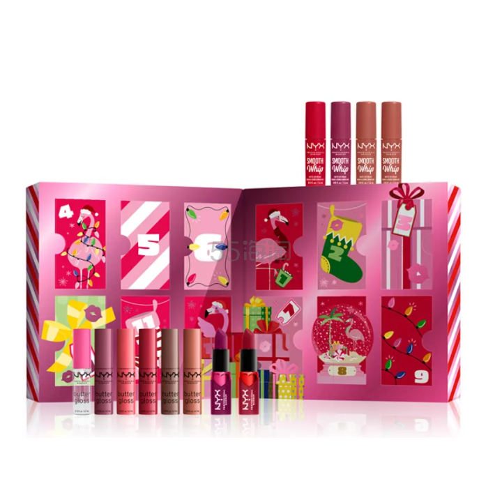 黑五特价！NYX 12 Days Of Kissmas 唇部圣诞日历