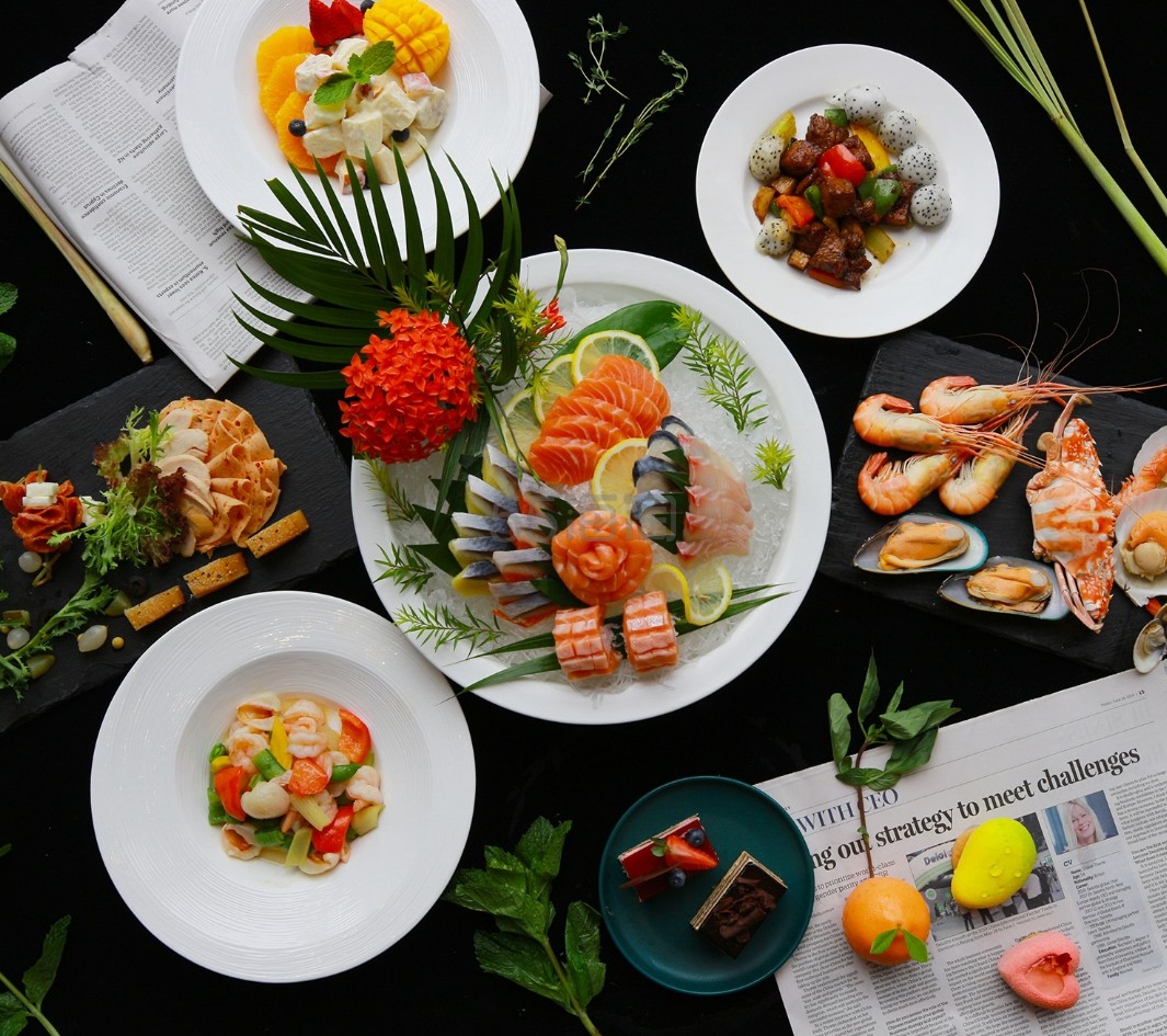 江门嘉华 | 双人美食汇自助晚餐，畅享刺身，海鲜，桑巴烤肉，寿司，葡萄酒