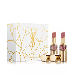 上新！YSL Rouge Volupté 圣诞限定金管2件套