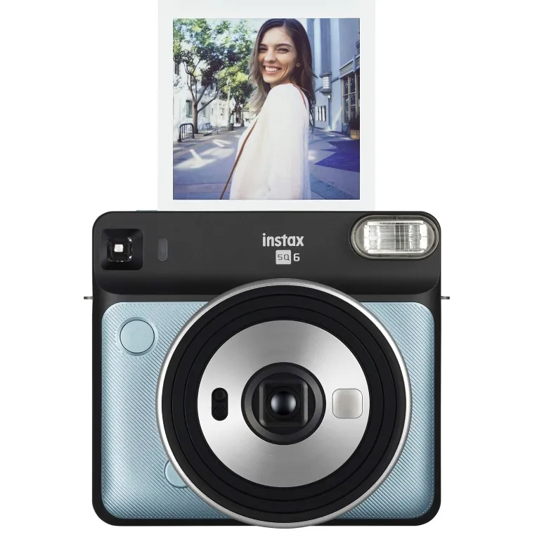 颜值超高！Fujifilm 富士Instax Square SQ6 拍立得蓝色- DealAM.com