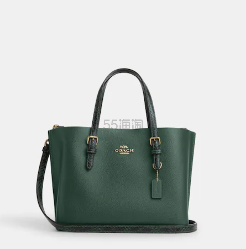 十月新色！Coach 蔻驰 Mollie 25 托特包 深绿色