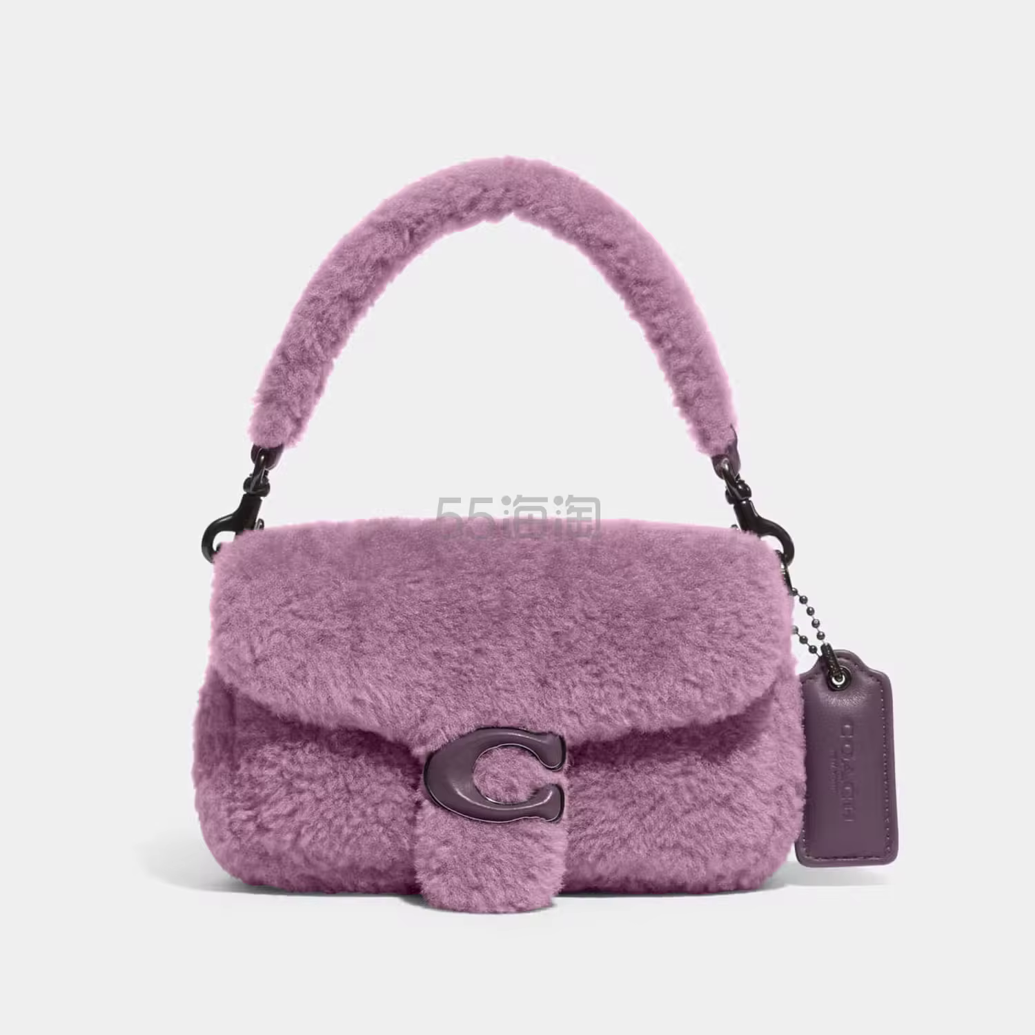 Coach 蔻驰 Pillow Tabby 18 Shearling 毛绒单肩包