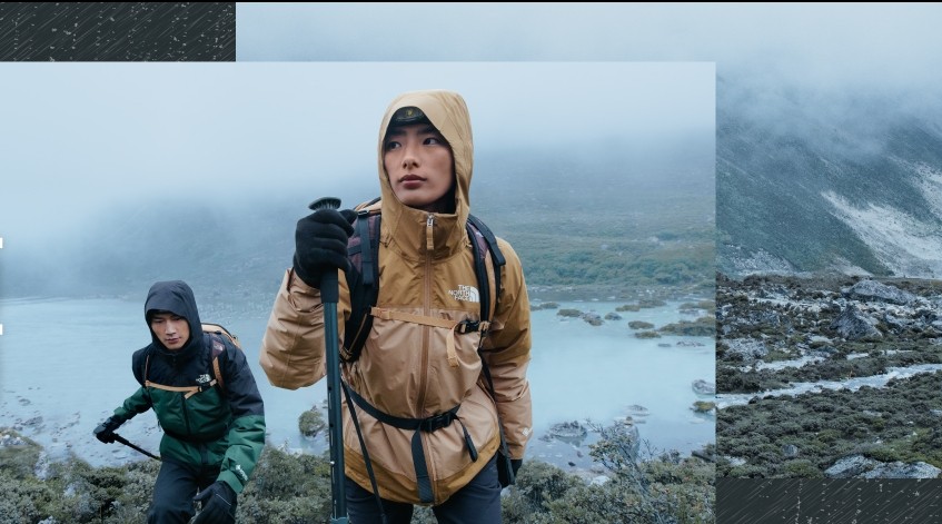 The North Face北面，知名户外运动服饰。经典款式