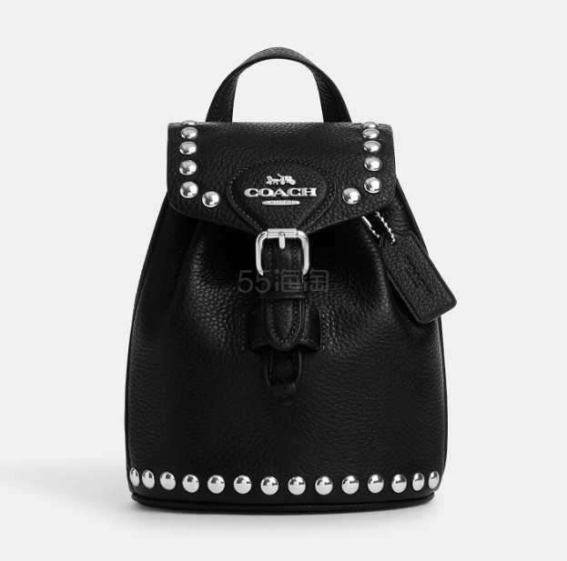 降价！Coach 蔻驰 Amelia Convertible 抽绳铆钉双肩包