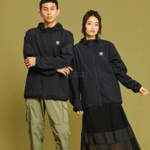 Adidas 阿迪达斯 Trefoil Essentials 男款风衣外套