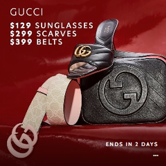 Gilt：Gucci 古驰专区热卖！墨镜$129 围巾$299