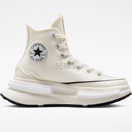 史低价！Converse 匡威 Run Star Legacy CX 白色夹心厚底帆布鞋