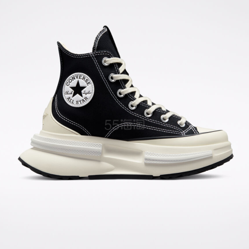罕见回归！Converse 匡威 Run Star Legacy CX 黑色夹心厚底帆布鞋