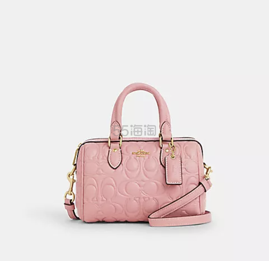 Coach 蔻驰 Mini Rowan 波士顿浮雕手提包