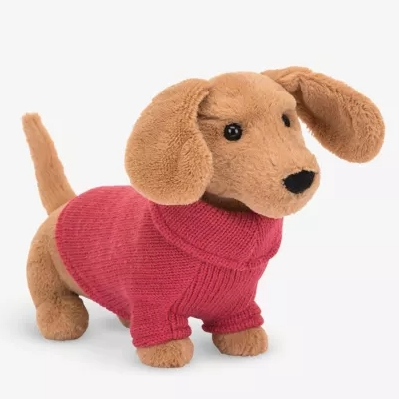 Jellycat 粉色腊肠犬玩偶