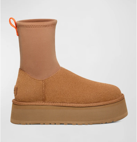 UGG Dipper 经典绒面革厚底雪地靴