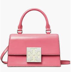 降价！Tory Burch 汤丽柏琦 Bon Bon Spazzolato 粉色迷你布丁包