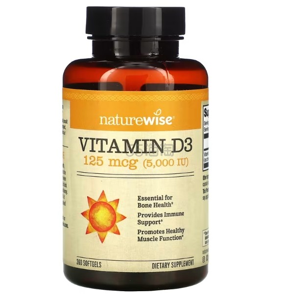 NatureWise 维生素 D3 360 粒软凝胶