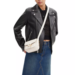 少量补货！COACH 蔻驰 Tabby 19 Leather 信使包