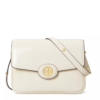 返$50礼卡！Tory Burch 汤丽柏琦 Robinson Spazzolato 豆腐包 白色补货