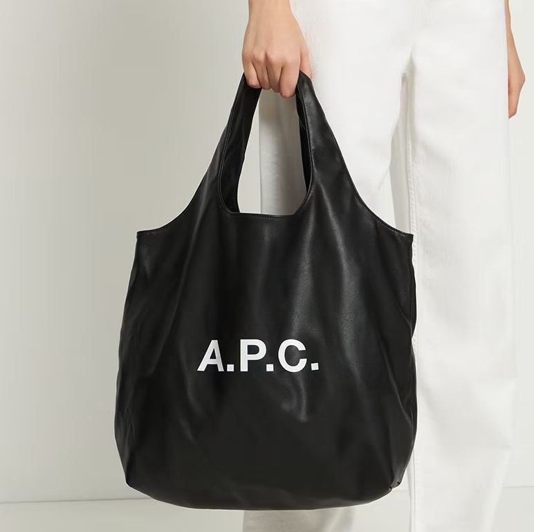补货！A.P.C. Ninon 素皮大托特包