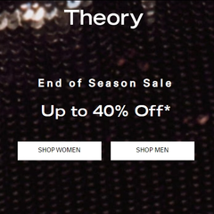 Theory：季末保暖服饰促销 格纹双面小香风夹克$258、V领毛衣$111