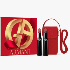 Giorgio Armani 阿玛尼23年秋季新品权力哑雾唇膏套装（111+117+斜挎包）