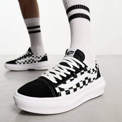 好价！Vans Old Skool Overt CC 棋盘格男款厚底板鞋