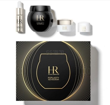 HR 赫莲娜黑绷带套盒: 黑绷带面霜50ml+白绷带面霜5ml+至盈无痕玻色因精华10ml+抗皱修复面膜15ml