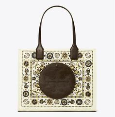 新款打折！Tory Burch 汤丽柏琦 Ella 小号新款印花托特包