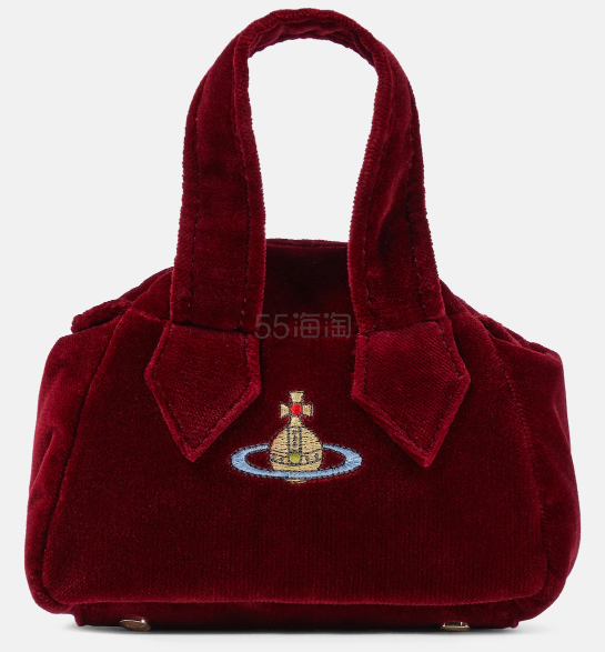 VIVIENNE WESTWOOD Yasmine 红色丝绒保龄球包
