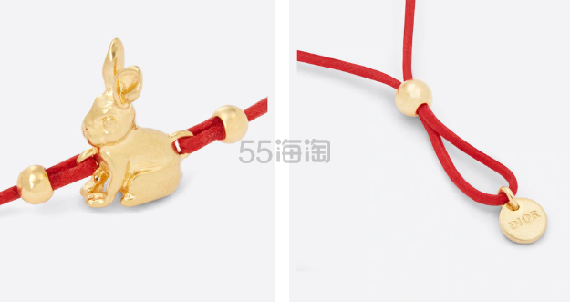 兔年新款！Dior 迪奥2023本命年小兔红绳手链