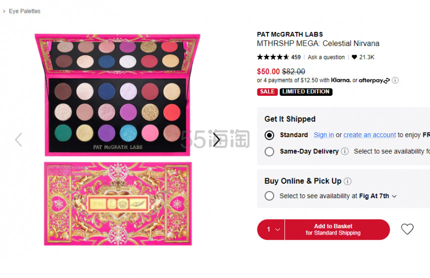 降价！PAT McGRATH LABS MTHRSHP MEGA 眼影盘 #Celestial Nirvana