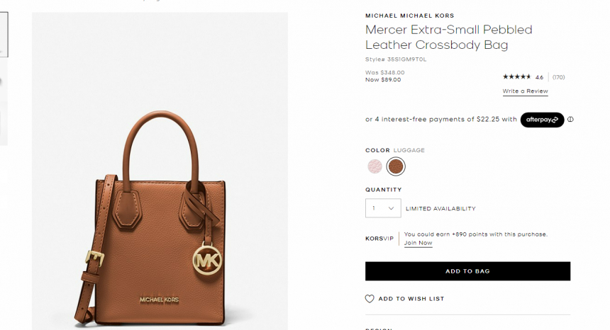 補貨！Michael Kors Mercer 迷你風琴包 棕色