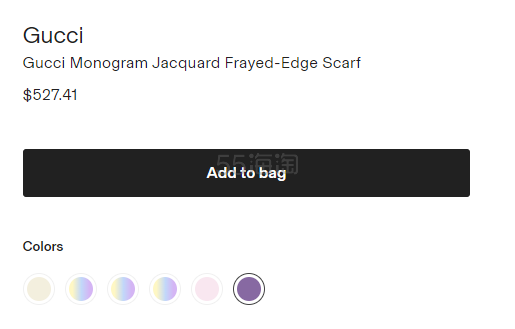 美官995刀！Gucci 新款羊绒围巾