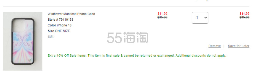 Wildflower Manifest iPhone 手机壳 炫彩蝴蝶