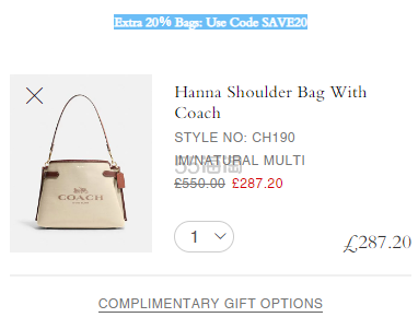 3月新款！Coach 蔻驰 Hanna Shoulder 简约复古水桶包