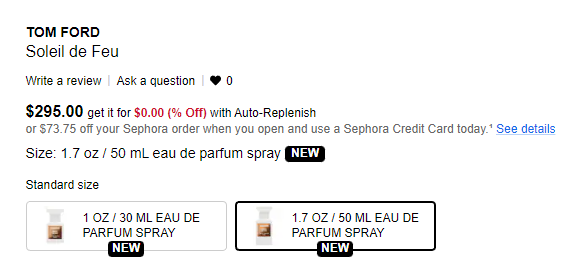 23新香！TOM FORD 汤姆福特 Soleil de Feu 落日流光中性香 50ml